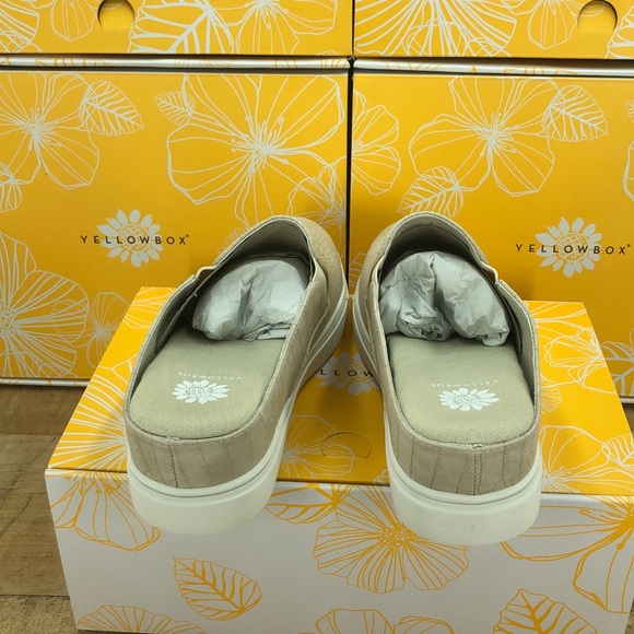 Yellow Box Shoes Yellow Box Meredith Ivory Slip On Mules Clogs